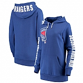 Women New York Rangers G III 4Her by Carl Banks 12th Inning Pullover Hoodie Blue,baseball caps,new era cap wholesale,wholesale hats